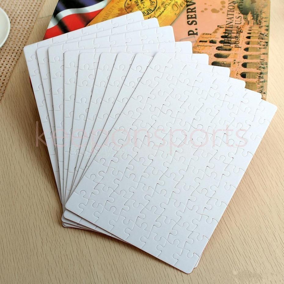 Sublimation Puzzle A4 A5 Size DIY Sublimation Blank Puzzles White Puzzle Jigsaw Heat Printing Transfer Handmade Gift