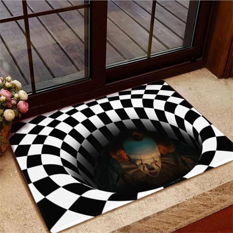 Party Decoration Horror Halloween Doormats Skulls 3D Printing Mat/Rug Kitchen Mat Nordic Flannel Home Decor Large Carpets For Living Room Be Best qual