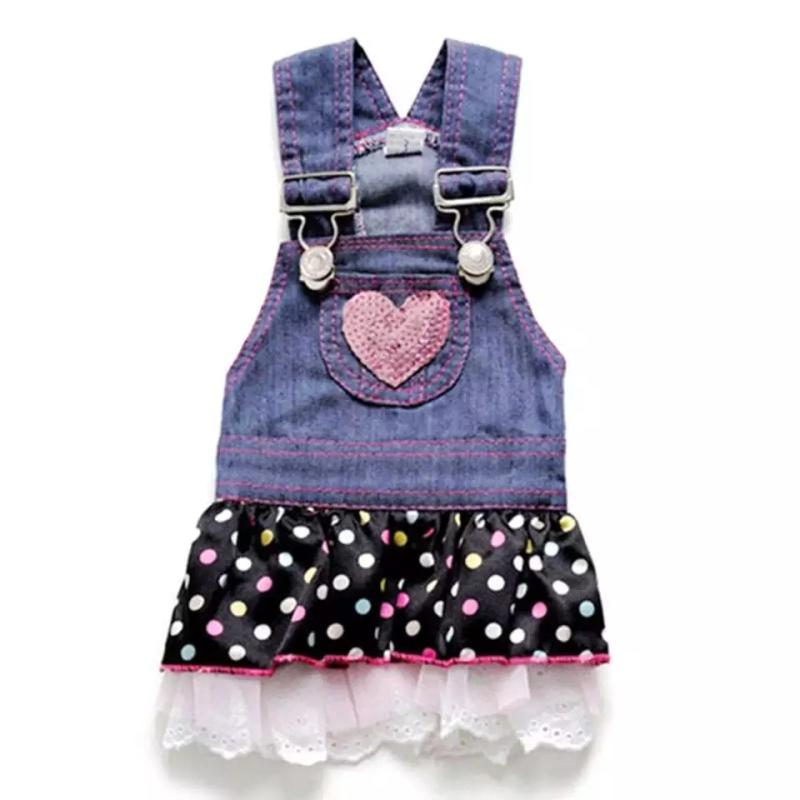 Dog Apparel Denim Dress Jeans Skirt Summer Small Puppy Clothes Chihuahua Yorkies Poodle Pet Clothing