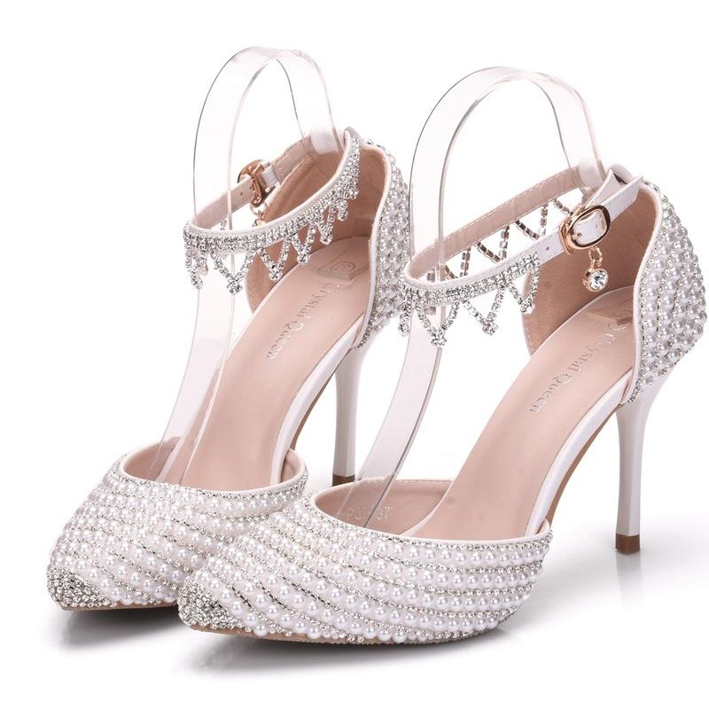 Women Sandals Wedding Party PU Rhinestones Buckle Strap 9.5CM Thin High Heels Pointed Toe Sandal Shoes 2021 Size 35-42, Blue
Women Sandals Wedding Party PU Rhinestones Buckle Strap 9.5CM Thin High Heels Pointed Toe Sandal Shoes 2021 Size 35-42, Blue