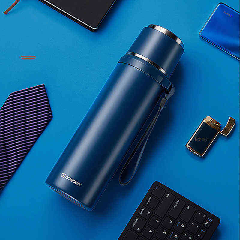 6color 500/800/1000ML High Quality Outdoor Stainless Steel Termos Large Capacity Thermo Coffee Mug Cup Water Bottle Thermos 211109