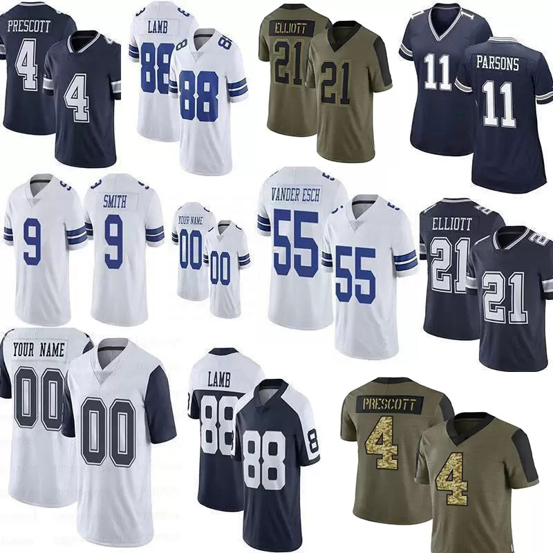 4 Dak Prescott 7 Trevon Diggs 11 Micah Parsons Custom Football Jersey 88 CeeDee Lamb 21 Ezekiel Elliott 55 Leighton Vander Esch Pollard Tony Amari Cooper Jason Witten, Mens
4 Dak Prescott 7 Trevon Diggs 11 Micah Parsons Custom Football Jersey 88 CeeDee Lamb 21 Ezekiel Elliott 55 Leighton Vander Esch Pollard Tony Amari Cooper Jason Witten, Mens