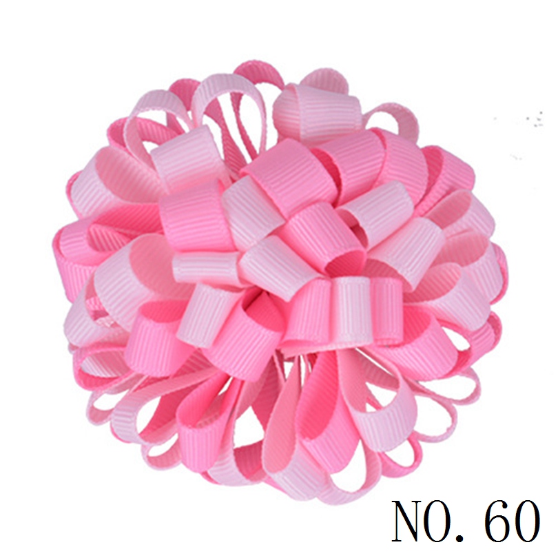 Flowers Balls Loopy Ribbon Bowknot Hair Accessories Bows Clips Girl Kids Ponytail Holde Elastic Hairbands Bobbles Ties Hairpins HD3236