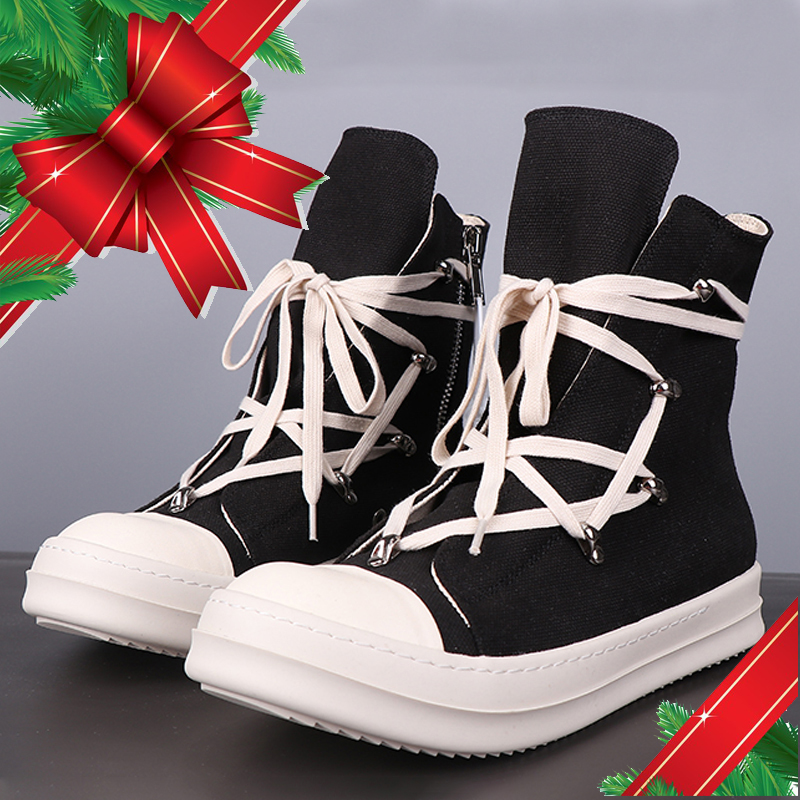 Women Trend Ankle Boots Lace Up Fashion Street Culture Sneaker Zip High-TOP Hip Hop Flats Woman Casual Shoes
Women Trend Ankle Boots Lace Up Fashion Street Culture Sneaker Zip High-TOP Hip Hop Flats Woman Casual Shoes