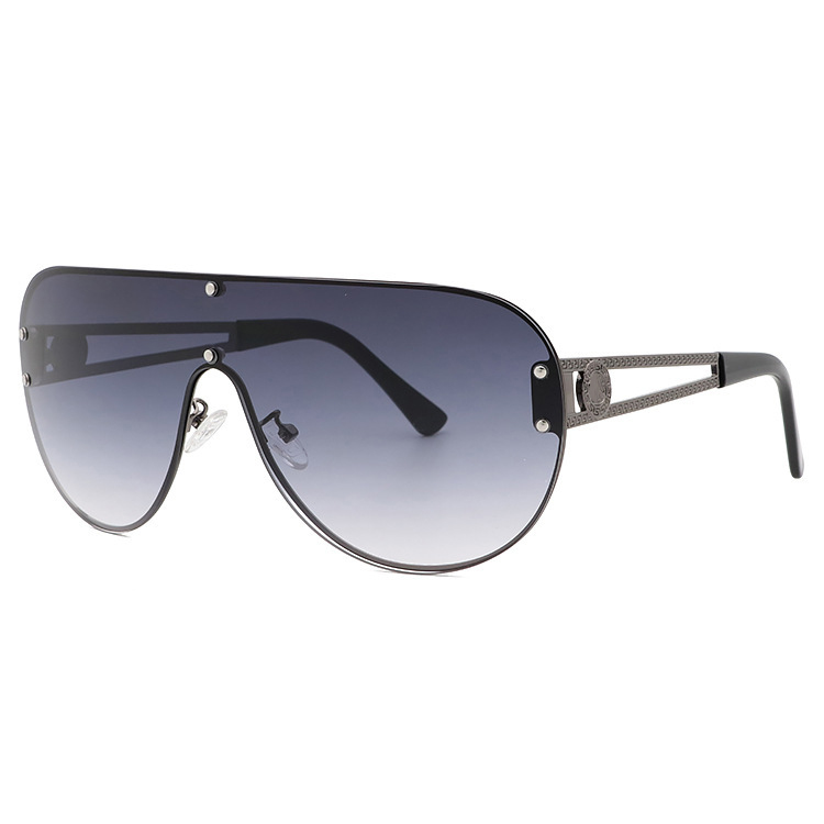 Fashion men women sunglasses avant-garde design lens oversized frame catwalk punk style top quality goggle Oculos De Sol with Leather Case Packages box Accessories
Fashion men women sunglasses avant-garde design lens oversized frame catwalk punk style top quality goggle Oculos De Sol with Leather Case Packages box Accessories