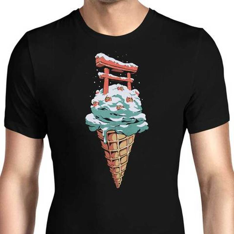 European Style Ice Cream Pattern Ins Wind Round Neck Short-sleeved T-shirt for Men and Women, Comfortable and Loose, White;black
European Style Ice Cream Pattern Ins Wind Round Neck Short-sleeved T-shirt for Men and Women, Comfortable and Loose, White;black
