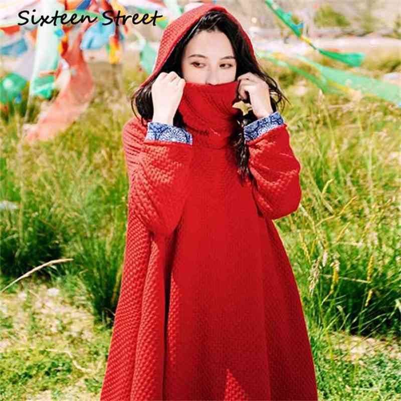 Fashion Long Dress Hooded Woman Full Sleeve Boho Chic maxi dress female spring & autumn vestidos vintage dresses 210603, Blue
Fashion Long Dress Hooded Woman Full Sleeve Boho Chic maxi dress female spring & autumn vestidos vintage dresses 210603, Blue