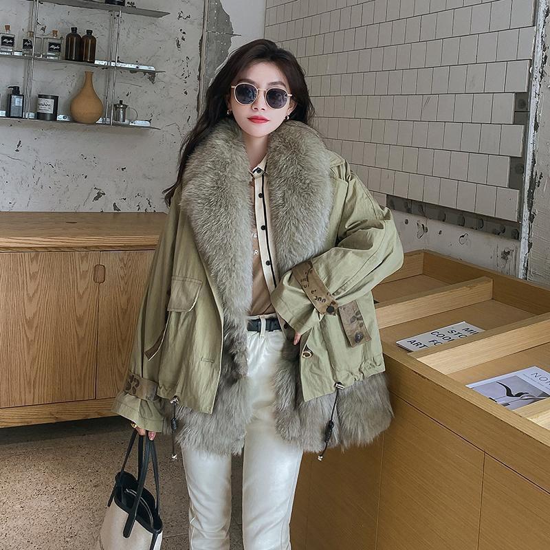Women's Fur & Faux Winter Jacket Coat For Women Down Jackets Outerwear, Black
Women's Fur & Faux Winter Jacket Coat For Women Down Jackets Outerwear, Black