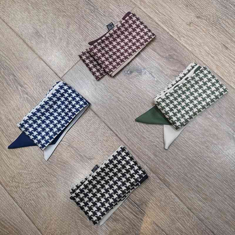 2021 Houndstooth Designer Scarf Silk Scarf Fashion Headband Luxury Brands scarf Women Silk Scraves Top Grade Silk Muffler Hair Bands 100*5cm, Blue;gray
2021 Houndstooth Designer Scarf Silk Scarf Fashion Headband Luxury Brands scarf Women Silk Scraves Top Grade Silk Muffler Hair Bands 100*5cm, Blue;gray