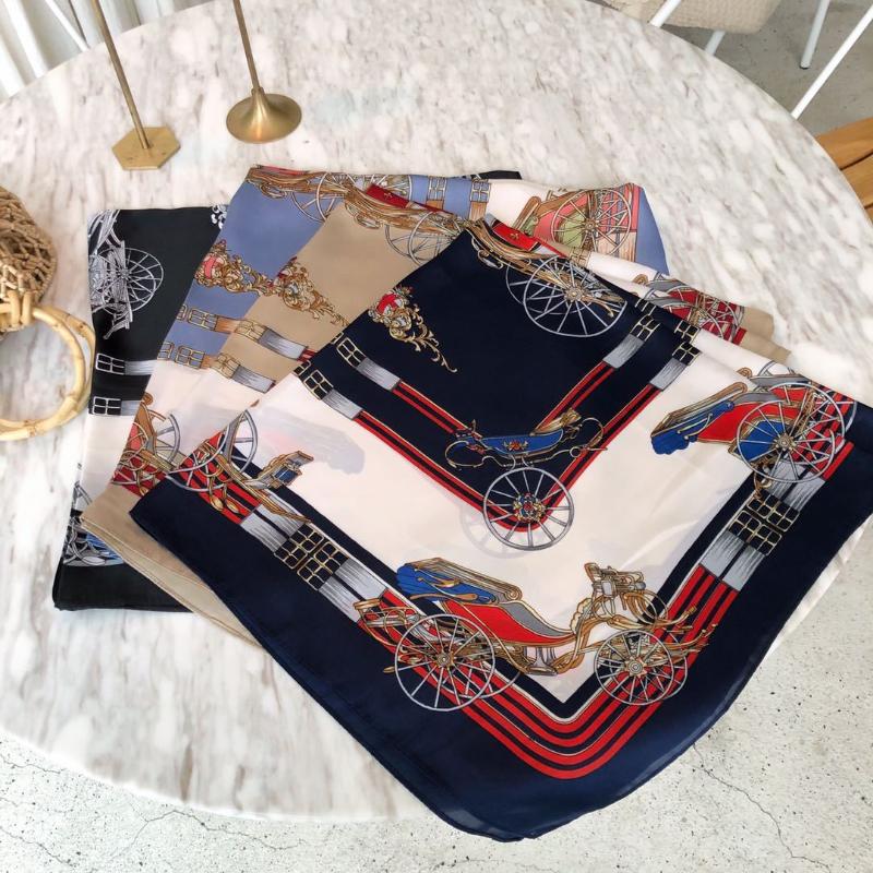 Scarves Yishine 2021 70x70cm Carriage Voiture Print Square Scarf Women Bandana Hairband Lady Head Wraps Female Shawl Neckerchief 
Scarves Yishine 2021 70x70cm Carriage Voiture Print Square Scarf Women Bandana Hairband Lady Head Wraps Female Shawl Neckerchief