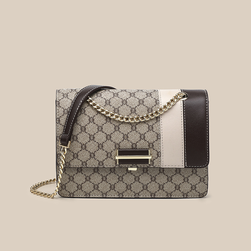Chain Shoulder Bag for Women 2021 Fashion Big Brand Light Luxury All-Matching Genuine Leather Crossbody Small Square Bags, Rhombus gray coffee
Chain Shoulder Bag for Women 2021 Fashion Big Brand Light Luxury All-Matching Genuine Leather Crossbody Small Square Bags, Rhombus gray coffee