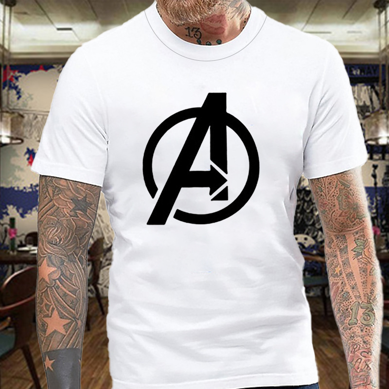 t-shirt summer new trend printing pattern production in multiple colors, White;black
t-shirt summer new trend printing pattern production in multiple colors, White;black