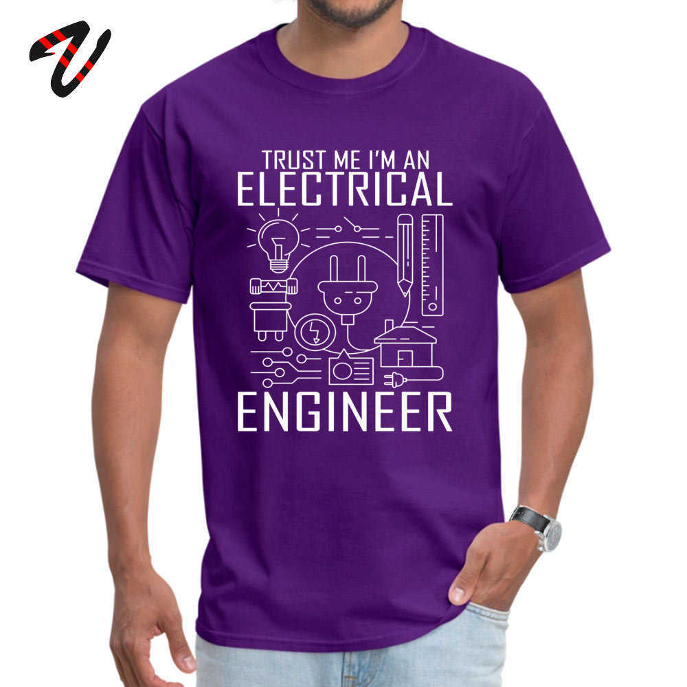 T-shirt 100% Cotton Men Tops T Shirt Trust Me I Am an Engineer Geek Quote Tees High Street Black White Tshirt Funny 210629