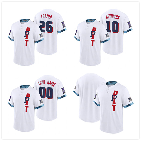 Pirates Adam Frazier Bryan Reynolds White 2021 Pittsburgh All-Star Game Replica baseball Jersey, Black
Pirates Adam Frazier Bryan Reynolds White 2021 Pittsburgh All-Star Game Replica baseball Jersey, Black