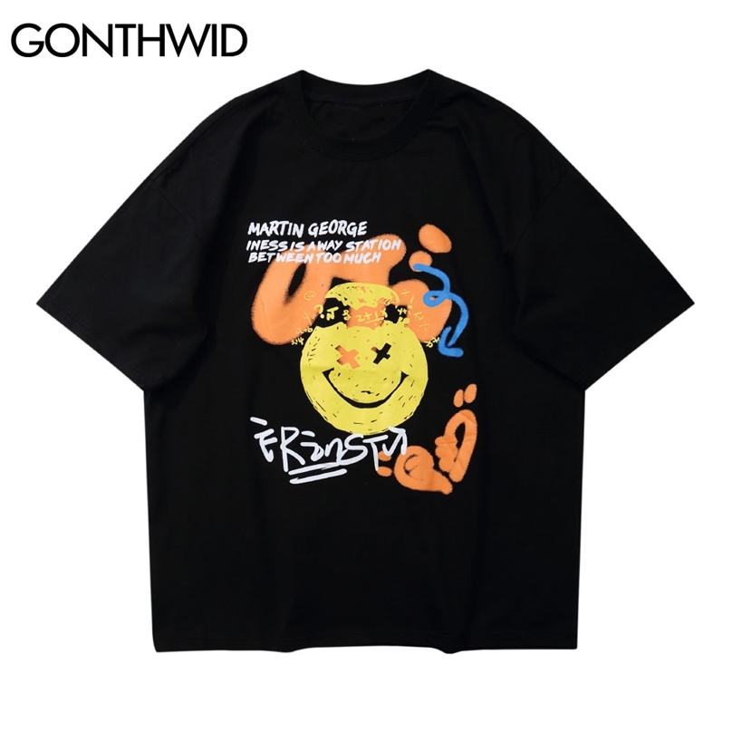 Hip Hop Streetwear Tshirts Graffiti Letters Print Tees Shirts Casual Short Sleeve T-Shirt Summer Fashion Tops 210602, Black
Hip Hop Streetwear Tshirts Graffiti Letters Print Tees Shirts Casual Short Sleeve T-Shirt Summer Fashion Tops 210602, Black