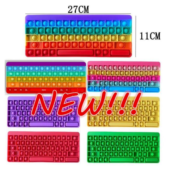 Amazing!!! Fidget Toys Reliver Stress Party Gifts Keyboard Shape Rainbow Push Bubble Antistress Sensory Toy Office Squeeze Board Game CT03, Multi
Amazing!!! Fidget Toys Reliver Stress Party Gifts Keyboard Shape Rainbow Push Bubble Antistress Sensory Toy Office Squeeze Board Game CT03, Multi