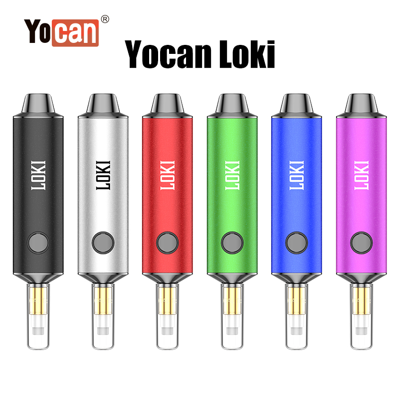 Original Yocan Loki Kit Electronic Cigarette 650mAh Voltage Adjustable Vape Pen With Flexible Cartridge Hole 510 Thread
Original Yocan Loki Kit Electronic Cigarette 650mAh Voltage Adjustable Vape Pen With Flexible Cartridge Hole 510 Thread