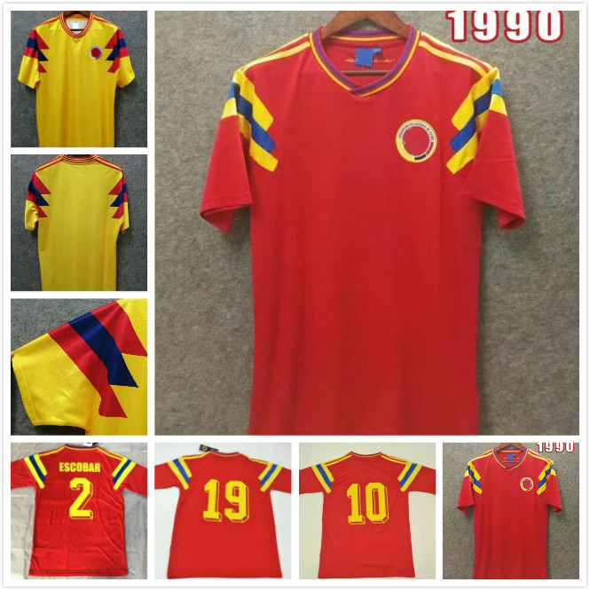 1990 Colombia VALDERRAMA GUERRERO Retro Mens Soccer Jerseys ESCOBAR Memoria Home Away Football Shirt Classic Uniforms, Yellow
1990 Colombia VALDERRAMA GUERRERO Retro Mens Soccer Jerseys ESCOBAR Memoria Home Away Football Shirt Classic Uniforms, Yellow