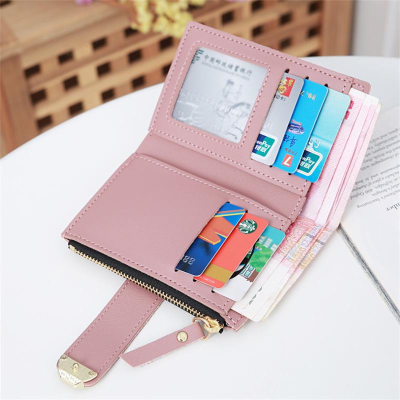 Wallets Small Fresh Korean Short Ladies Purse PU Skin Pure Color Cute Pocket Card Bag Hand Pink Luxury Birthday Gift, Black
Wallets Small Fresh Korean Short Ladies Purse PU Skin Pure Color Cute Pocket Card Bag Hand Pink Luxury Birthday Gift, Black