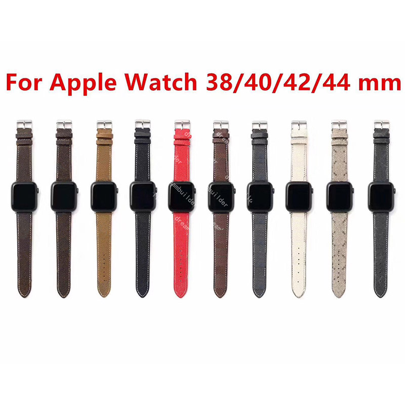 

Designer Watchbands Watch strap Band 41mm 42mm 38mm 40mm 44mm 45mm 49mm iwatch 2 3 4 5 6 7 bands Leather Strap Bracelet Fashion Stripes watchband