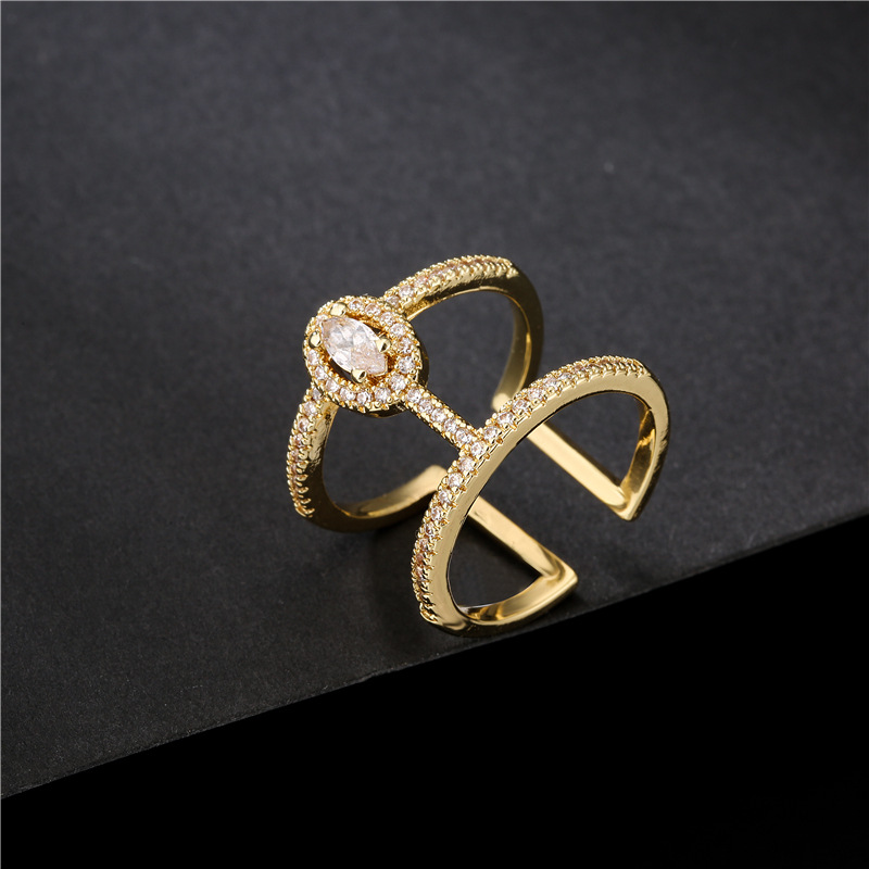 New Fashion 18K Gold Plated Adjustable Opening Copper Ring INS Style Geometry Jewelry for Woman
New Fashion 18K Gold Plated Adjustable Opening Copper Ring INS Style Geometry Jewelry for Woman