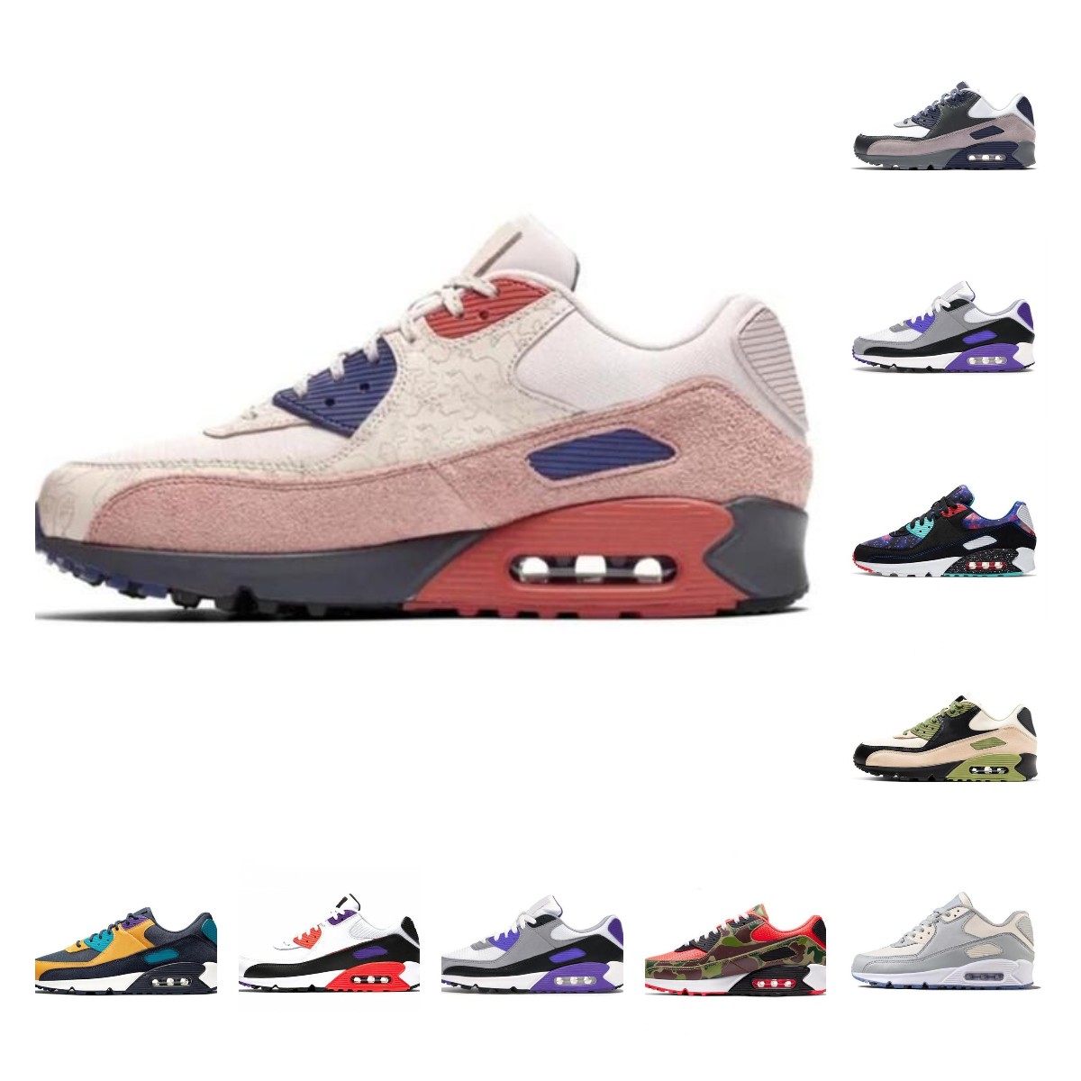 Fashion shoes high quality 90 mens running shoes women trainers Laser Blue Hyper Grape UNC Reverse Duck Camo Supernova Total Orange outdoor sports sneakers, 31
Fashion shoes high quality 90 mens running shoes women trainers Laser Blue Hyper Grape UNC Reverse Duck Camo Supernova Total Orange outdoor sports sneakers, 31