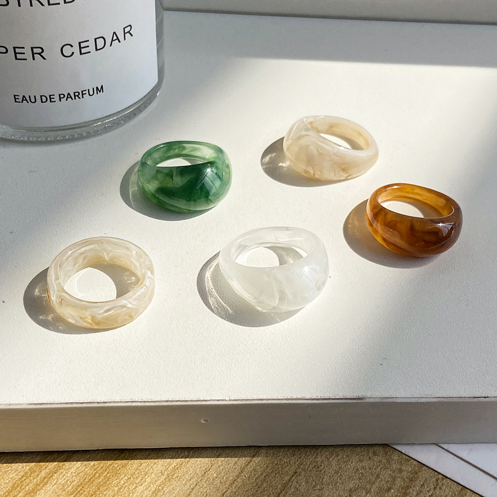 INS Style New Colorful Irregular Acrylic Marble Pattern Acetate Ring Resin Tortoise Rings for Women Girls Jewelry 2021
INS Style New Colorful Irregular Acrylic Marble Pattern Acetate Ring Resin Tortoise Rings for Women Girls Jewelry 2021