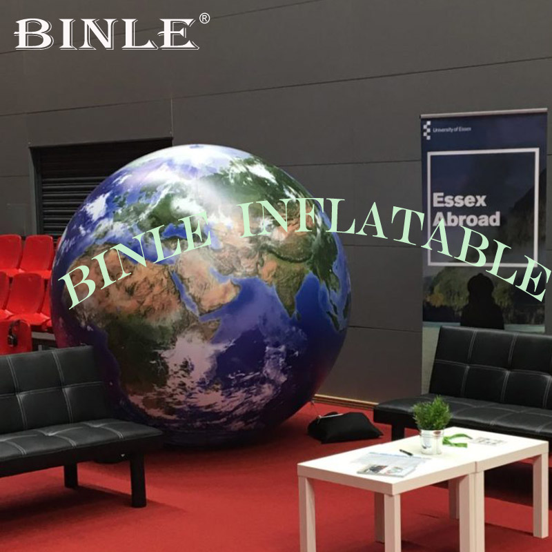Scientific nine planets giant inflatable earth ball,globe balloon,large sphere for school education or decoration