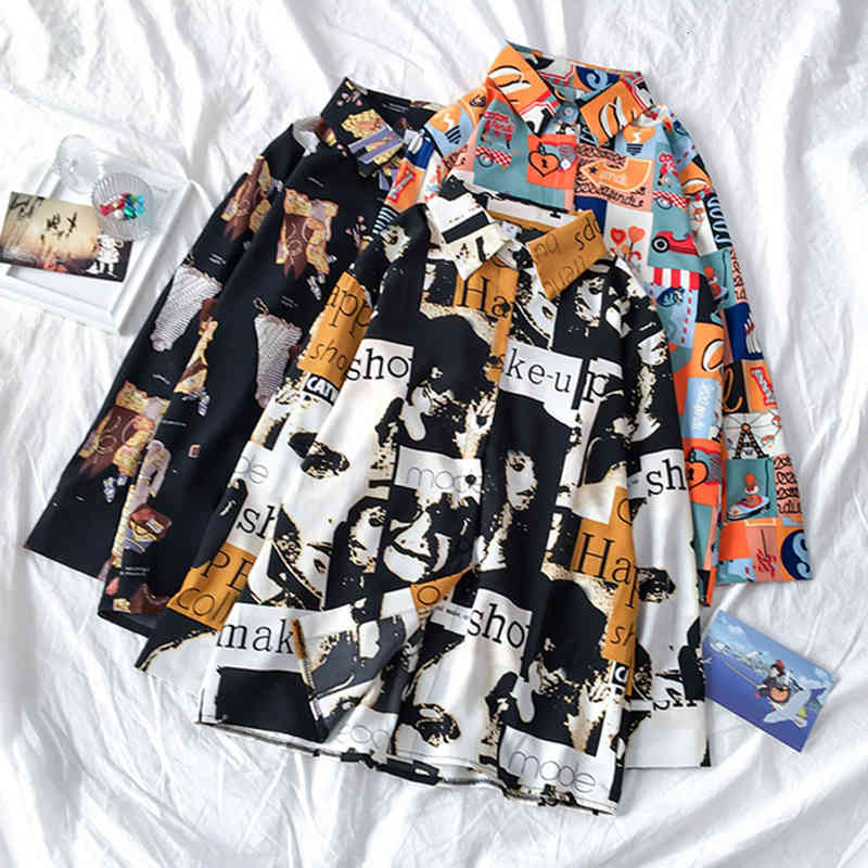 Women's Blouses & Shirts Womens Vintage Printed Single-breasted Long Sleeved Casual Chiffon Trendy Grils Lettering Printing 5GQ8, Black
Women's Blouses & Shirts Womens Vintage Printed Single-breasted Long Sleeved Casual Chiffon Trendy Grils Lettering Printing 5GQ8, Black