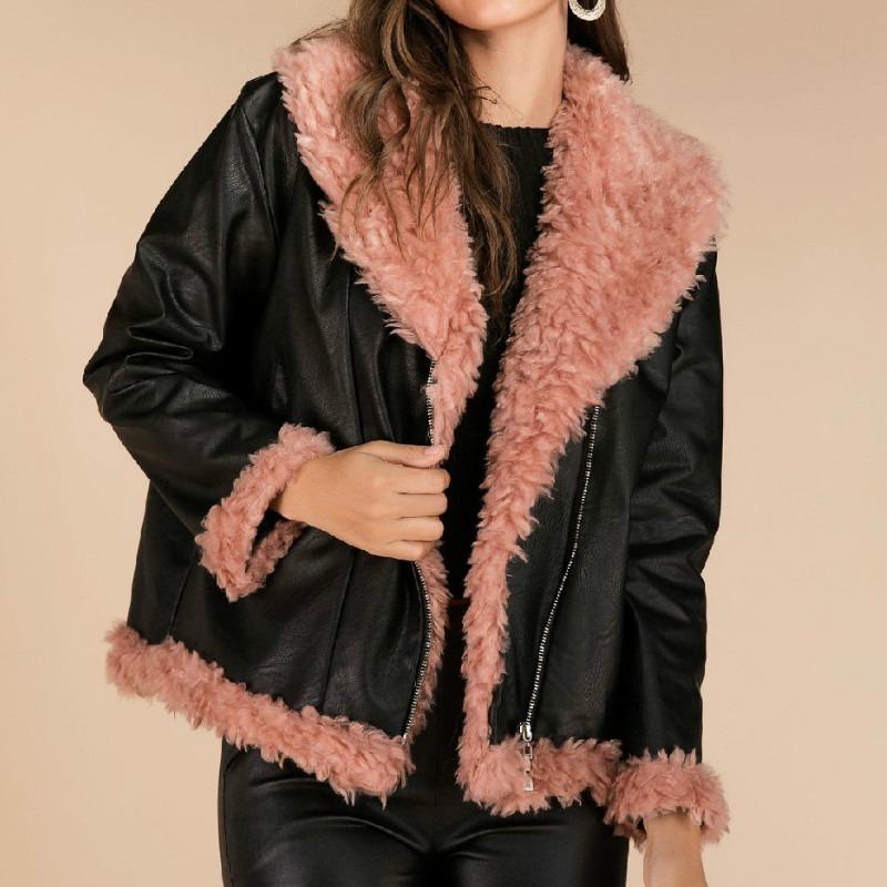 Women's Fur & Faux Coat Warm Women Jacket Winter Casual Fashion Long Sleeve PU Leather Jackets Oversize 2021 Outwear Overcoat Tops, Black
Women's Fur & Faux Coat Warm Women Jacket Winter Casual Fashion Long Sleeve PU Leather Jackets Oversize 2021 Outwear Overcoat Tops, Black