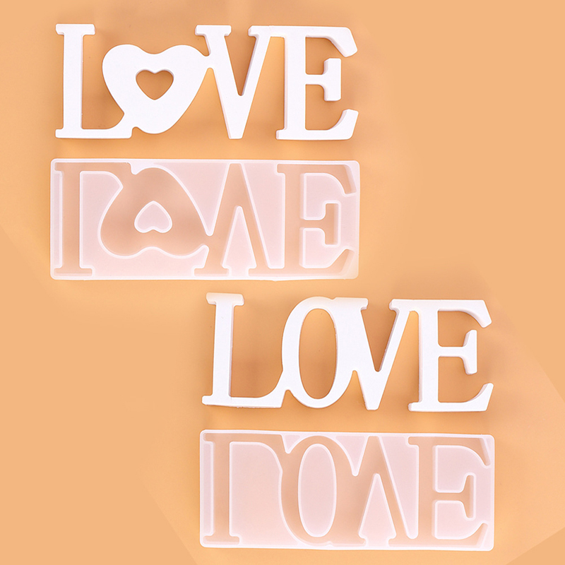 1Pcs Crystal Drop Glue Mold DIY Craft White Silicone Jewelry Handmade Multi Purpose Love Heart Shape Reusable