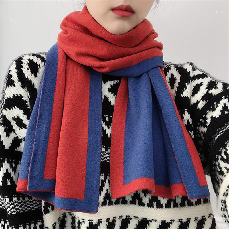 Scarves Winter Scarf Double Side Patchwork Knitted Wrap Sharp Angle Shawl Warm Long Narrow Small Skinny Neckerchief, Blue;gray
Scarves Winter Scarf Double Side Patchwork Knitted Wrap Sharp Angle Shawl Warm Long Narrow Small Skinny Neckerchief, Blue;gray