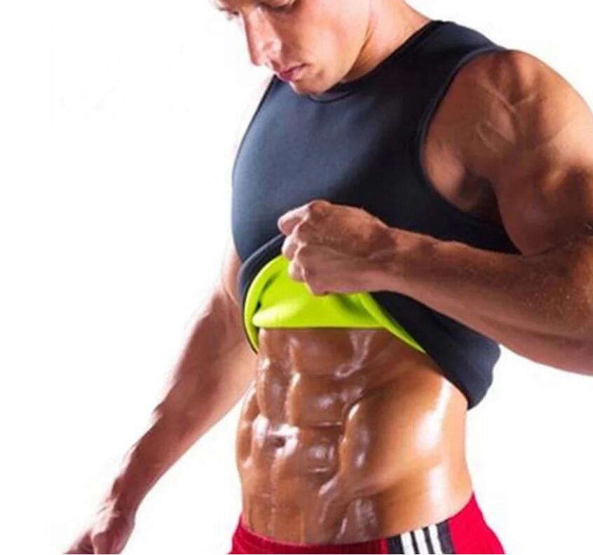 Slimming Belt Men Vest Body Shaper Neoprene Abdomen Fat Burning Shaperwear Waist Sweat Corset
