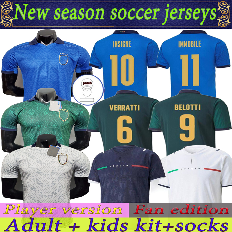 Fan edition Player version ITALY soccer Jersey BARELLA SENSI INSIGNE 20 21 European Cup Renaissance CHIELLINI BERNARDESCHI football shirts m, Black;yellow
Fan edition Player version ITALY soccer Jersey BARELLA SENSI INSIGNE 20 21 European Cup Renaissance CHIELLINI BERNARDESCHI football shirts m, Black;yellow