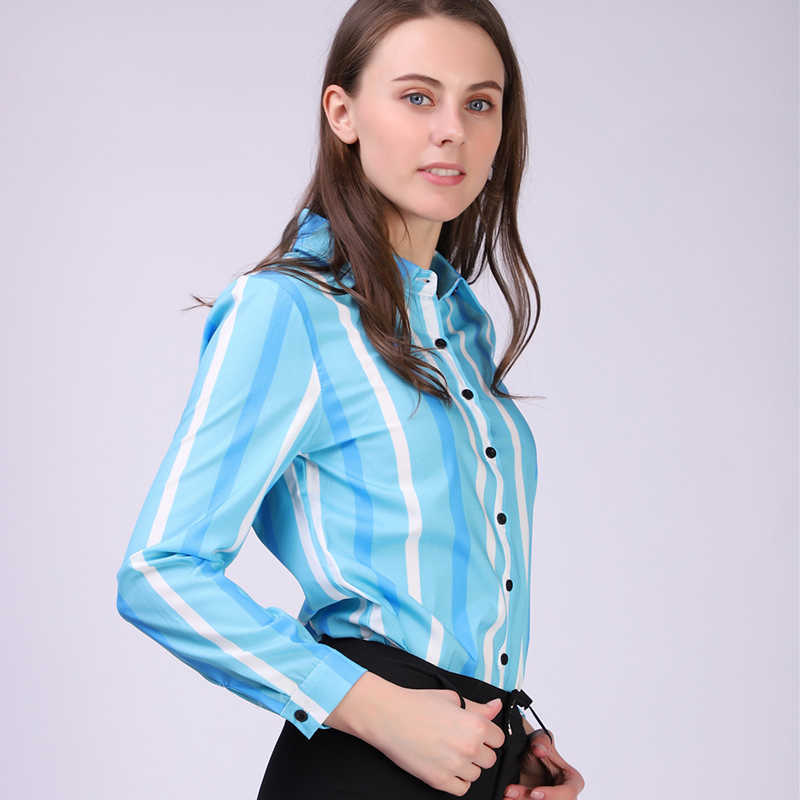 White Blouse Women Chiffon Office Career Shirts Tops Fashion Casual Long Sleeve Blouses Femme Blusa 210531