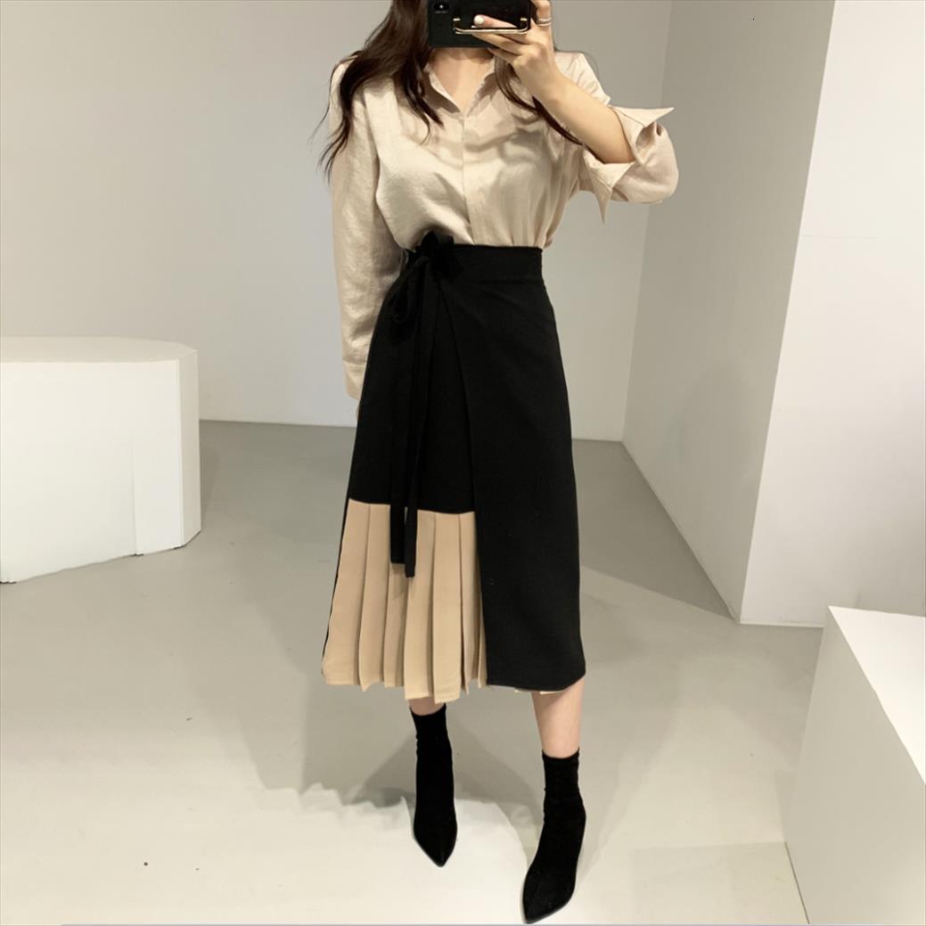 korean spring 2 piece womens tracksuits set fashion puff sleeve loose shirts color contrast patchwork lace up pleated skirts suit, Gray
korean spring 2 piece womens tracksuits set fashion puff sleeve loose shirts color contrast patchwork lace up pleated skirts suit, Gray