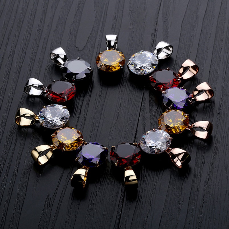 Single Large Zircon Pendant Necklace Fashion Womens Mens Hip Hop Jewelry Gold Silver Hiphop Necklaces
Single Large Zircon Pendant Necklace Fashion Womens Mens Hip Hop Jewelry Gold Silver Hiphop Necklaces