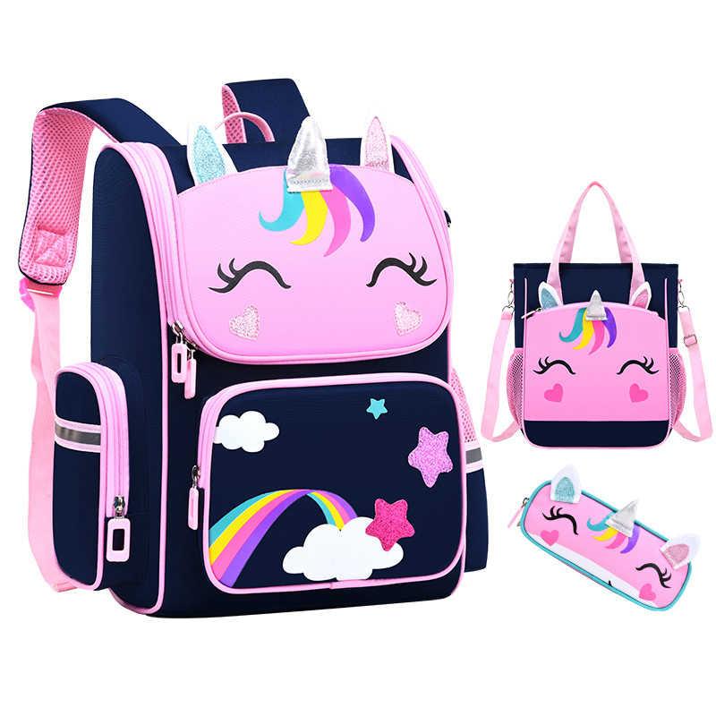 School Bags Girls Backpack Cartoon 3D Creative Children Sweet Kids Lightweight Waterproof Primary BooKbag Rucksack