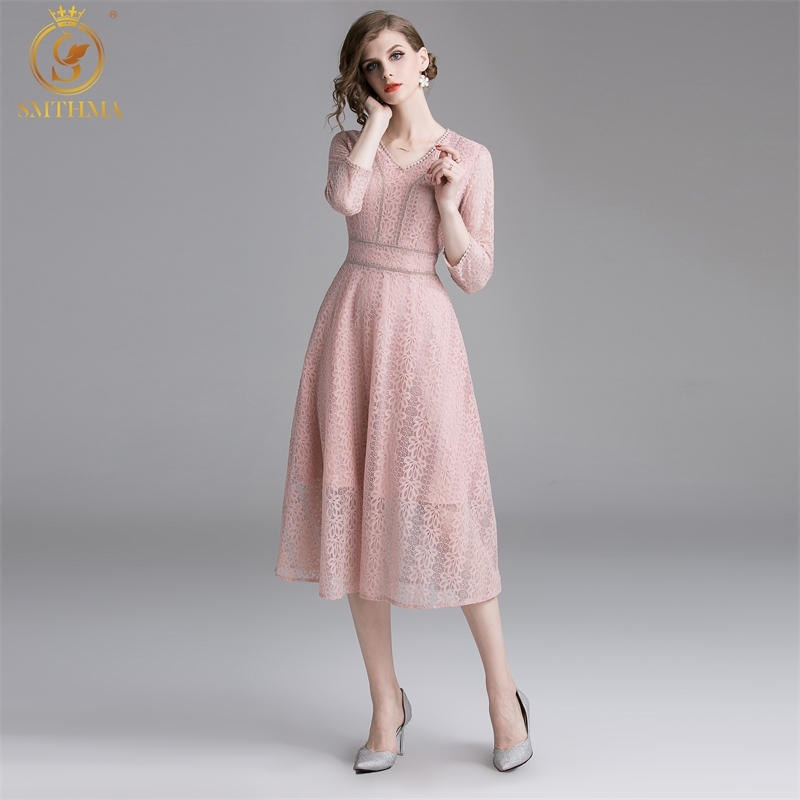 Spring Lace Dress Work Casual Slim Women Party es V-Neck Sexy Hollow Out Pink Long Vestidos 210520, Photo color
Spring Lace Dress Work Casual Slim Women Party es V-Neck Sexy Hollow Out Pink Long Vestidos 210520, Photo color