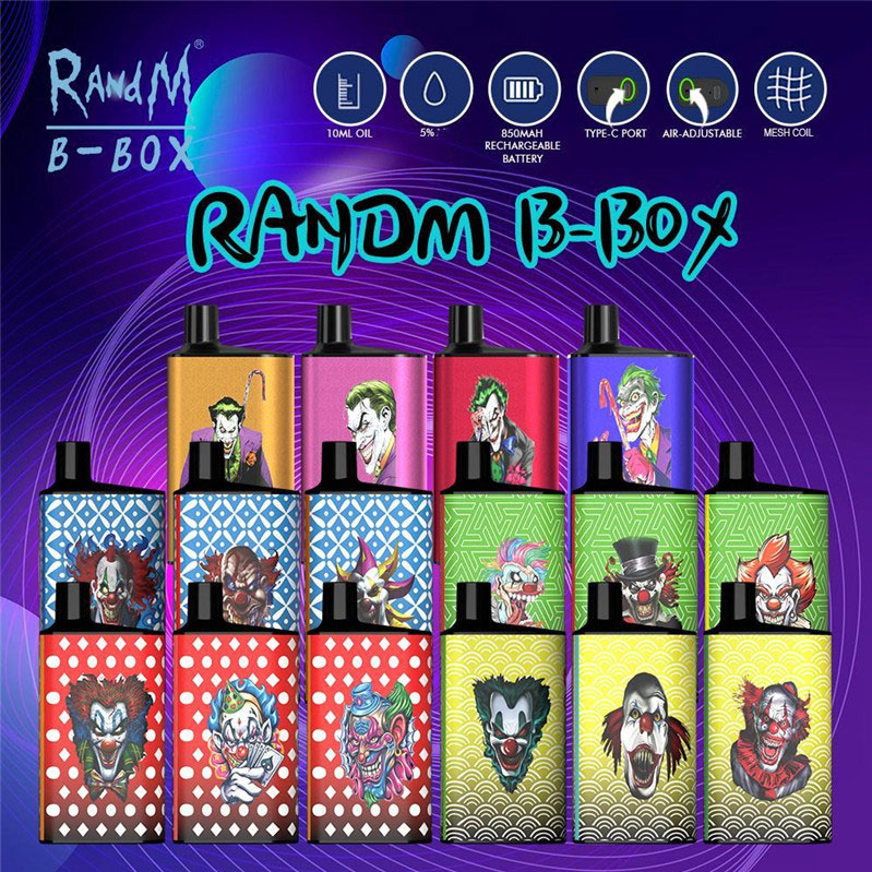 Authentic Randm B-Box Disposable Pod Device E cigarettes 1000mAh 5000 Puffs 10ml E-liquid 16 Colors VS Shion Plus Bang Gunnpods
Authentic Randm B-Box Disposable Pod Device E cigarettes 1000mAh 5000 Puffs 10ml E-liquid 16 Colors VS Shion Plus Bang Gunnpods
