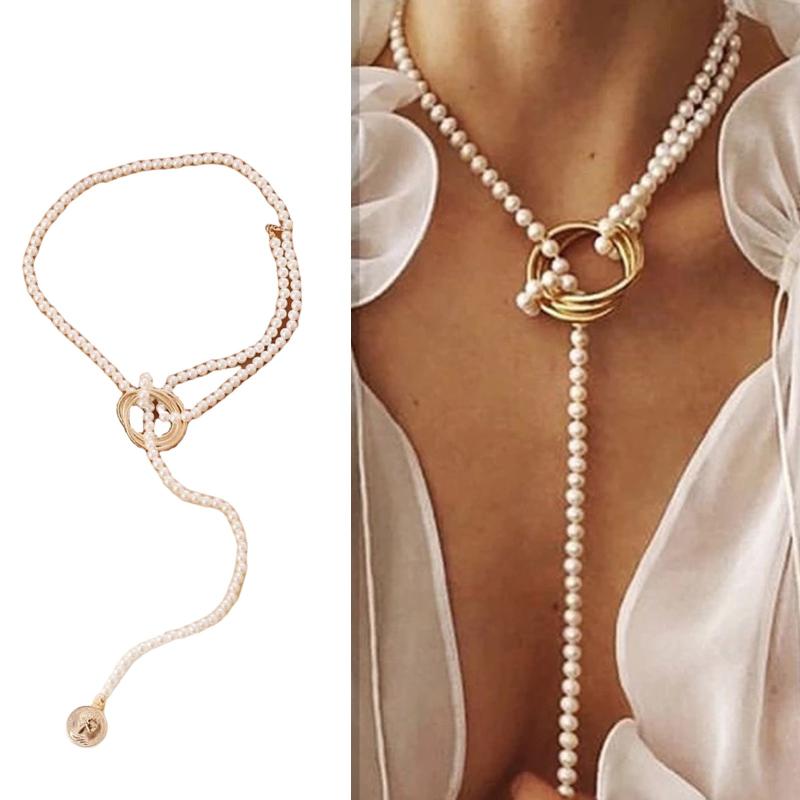 Pendant Necklaces Ladies Fashion Personality Baroque Geometric Metal Retro Pearl Necklace Collares Para Mujer Collier Femme For Women
Pendant Necklaces Ladies Fashion Personality Baroque Geometric Metal Retro Pearl Necklace Collares Para Mujer Collier Femme For Women