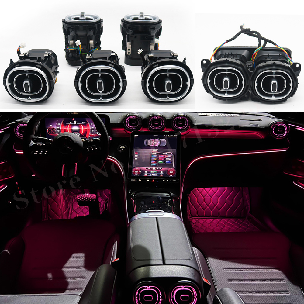 Front Air Condition LED Ambient Light For W206 Turbine Air Outlet LED Light For Mercedes Benz C class W206 Nozzle Air Vent Inlet 2021 2022
Front Air Condition LED Ambient Light For W206 Turbine Air Outlet LED Light For Mercedes Benz C class W206 Nozzle Air Vent Inlet 2021 2022