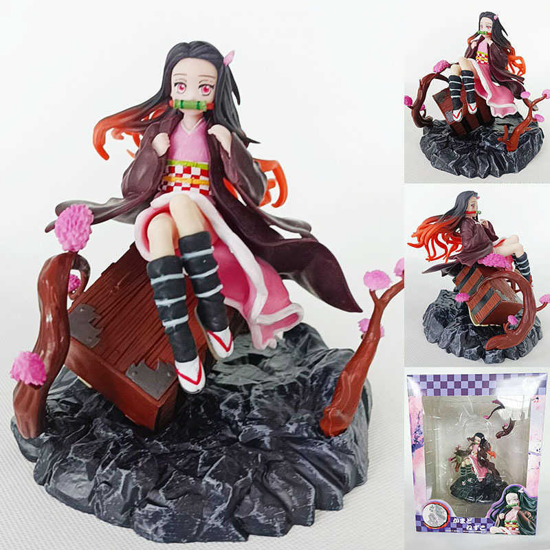 Anime Demon Slayer Kimetsu no Yaiba Nezuko Kamado PVC Action Figure Anime Figure Model Toys Collection Doll Gift Y0705
Anime Demon Slayer Kimetsu no Yaiba Nezuko Kamado PVC Action Figure Anime Figure Model Toys Collection Doll Gift Y0705
