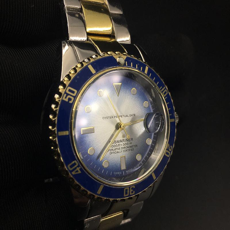R watch casual mens watches fashion pink dress datejust Multi-Color dial stainless steel strap quartz movement calendar