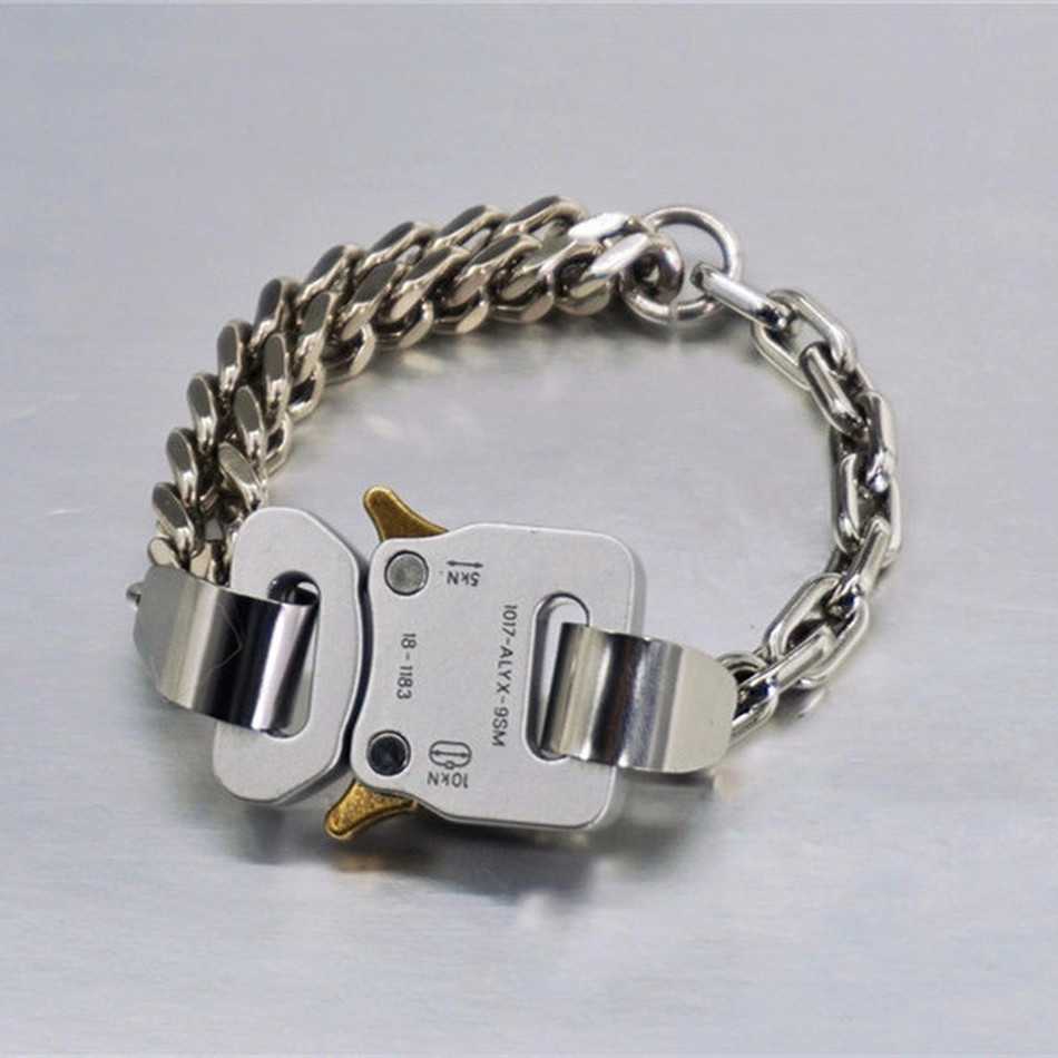 High Quality Alyx Bracelet Men Women Mixed Link Chain Metal 1017 Alyx 9sm Bracelets Fine Steel Colorfast Gifts Q0717
High Quality Alyx Bracelet Men Women Mixed Link Chain Metal 1017 Alyx 9sm Bracelets Fine Steel Colorfast Gifts Q0717