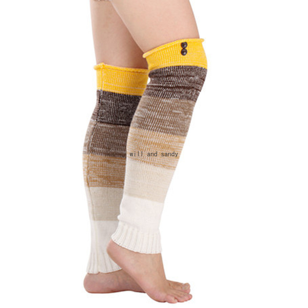 Knee High Anklet Leg Warmers Button Stripe Color Socks Shoes Knit Boot Cuffs Toppers Leggings Women Girls Autumn Winter Loose Stockings Will and Sandy, Black;white
Knee High Anklet Leg Warmers Button Stripe Color Socks Shoes Knit Boot Cuffs Toppers Leggings Women Girls Autumn Winter Loose Stockings Will and Sandy, Black;white