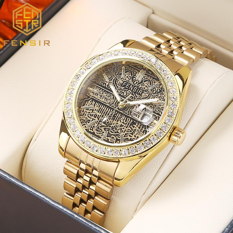 Wristwatches Creative Sport Watches Men Full Diamond Embossed Steel Band Quartz Calendar Personality Military Wristwatch Relogio Masculino, 1 no box
Wristwatches Creative Sport Watches Men Full Diamond Embossed Steel Band Quartz Calendar Personality Military Wristwatch Relogio Masculino, 1 no box
