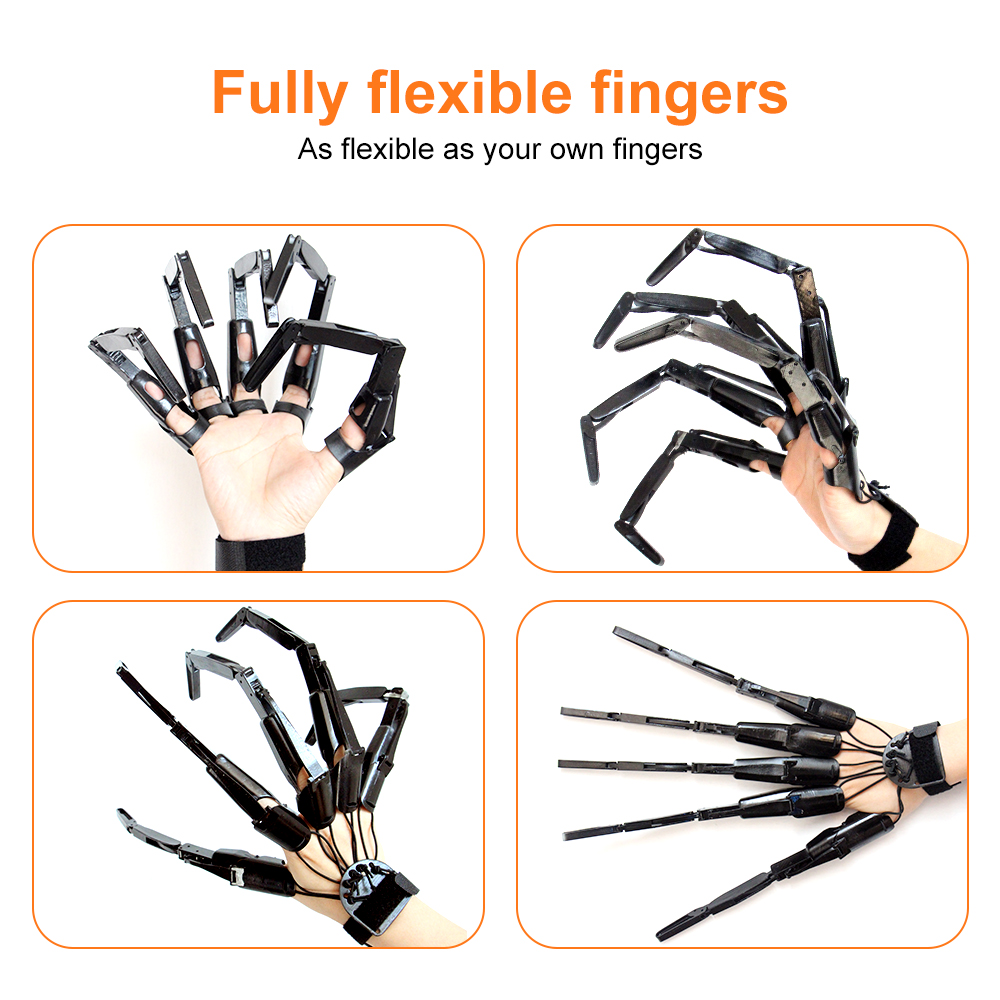 Halloween Articulated Fingers 3D Printed Toy Extensions Fits All Finger Sizes Flexible As Your Own Hand Cosplay Prop Gear
