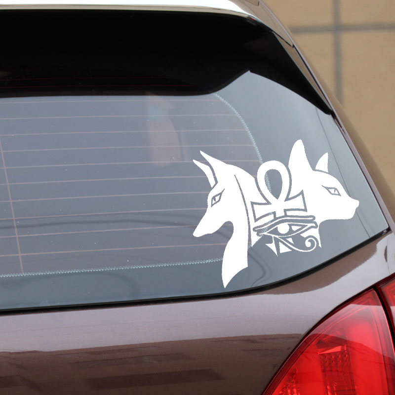 Ancient Egyptian Dogs Bastet Eye of Horus Car Sticker Automobiles Motorcycles Exterior Accessories Vinyl Decals for Honda Lada