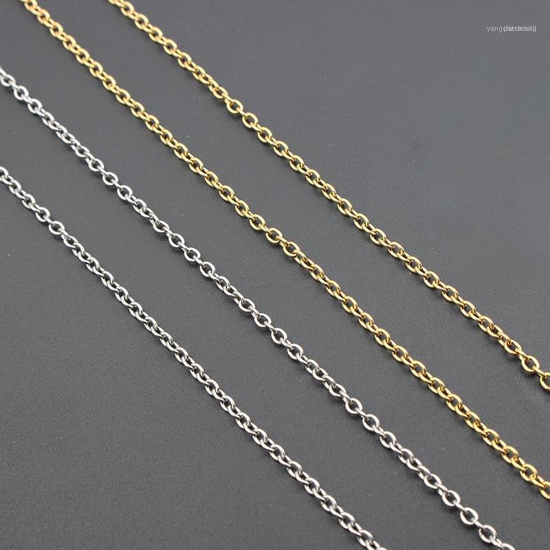2pcs/lot Chains Necklace 2mm Men Women Gold/Steel Stainless Steel Link Cuban Chain Necklaces For Jewelry Making1
2pcs/lot Chains Necklace 2mm Men Women Gold/Steel Stainless Steel Link Cuban Chain Necklaces For Jewelry Making1